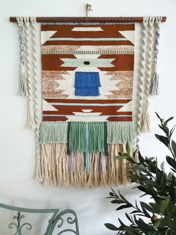 Large Wall Art Western Decor Bohemian Wall Art Woven Wall Hanging Woven Tapestry Aztec Wall Art. Statement Wall Hanging Etsy Canada