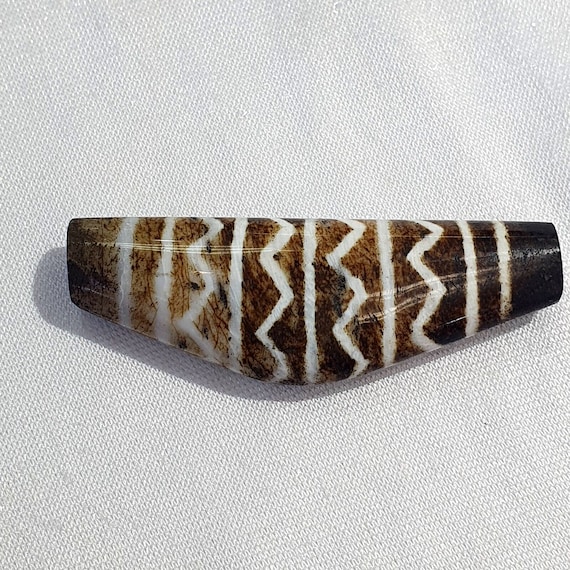 Vintage south asian burma old pumtek pyu beads antique stone bead pendant -l5