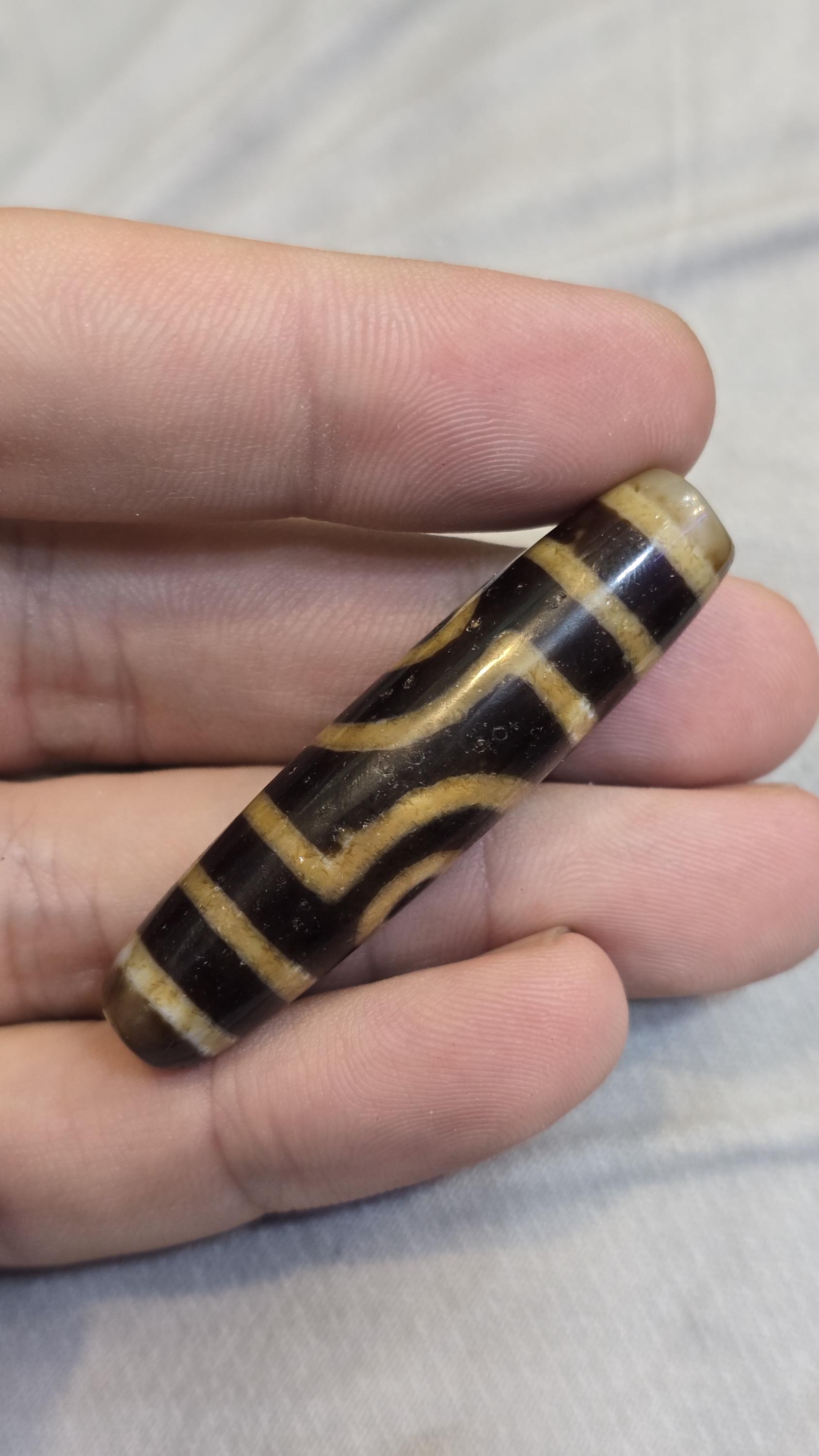 Original Tibetan Two Eyes Dzi Bead, Pure Cinnamon Eyes Agate - Etsy