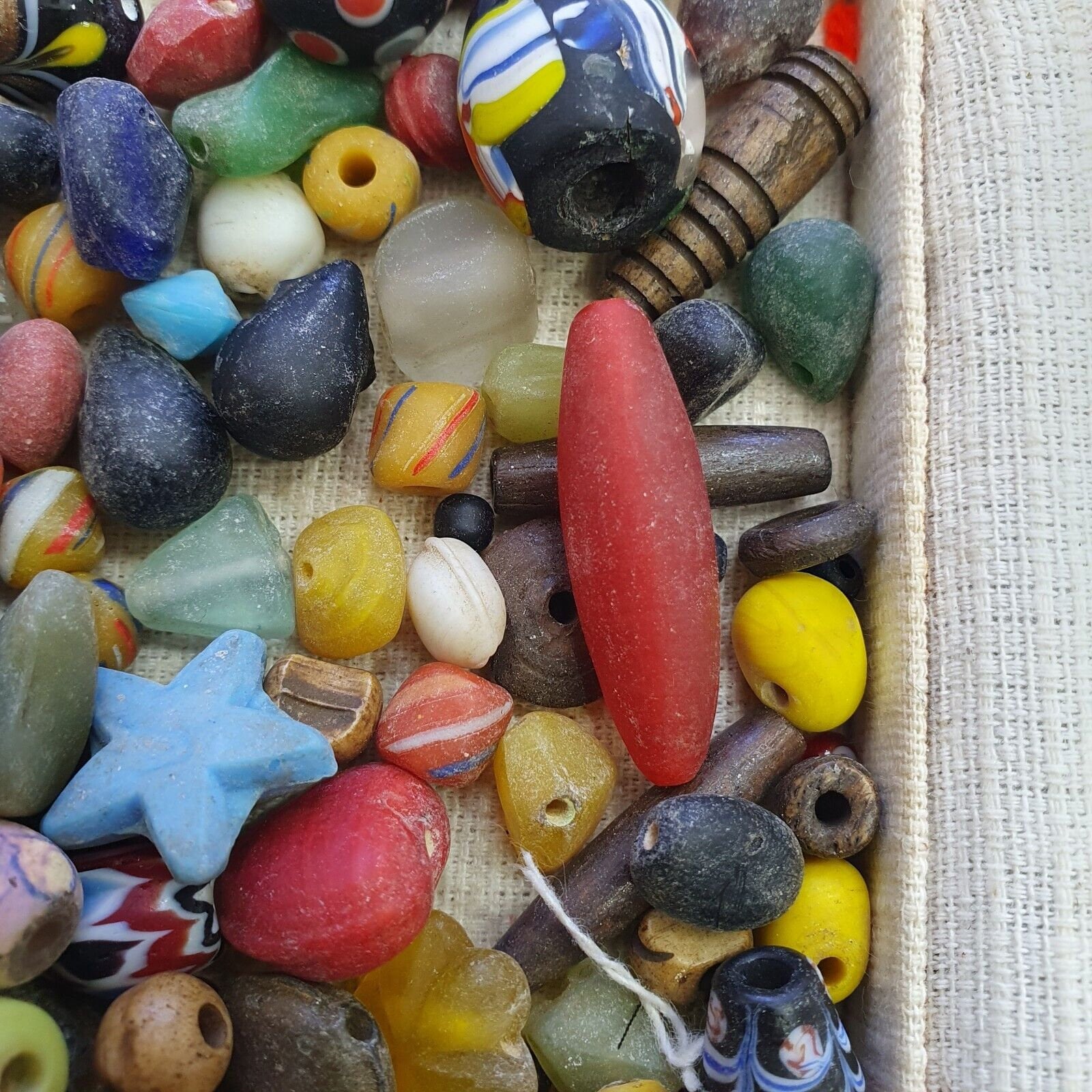 Antique Vintage Glass Beads Lot for Collectors Jewelry