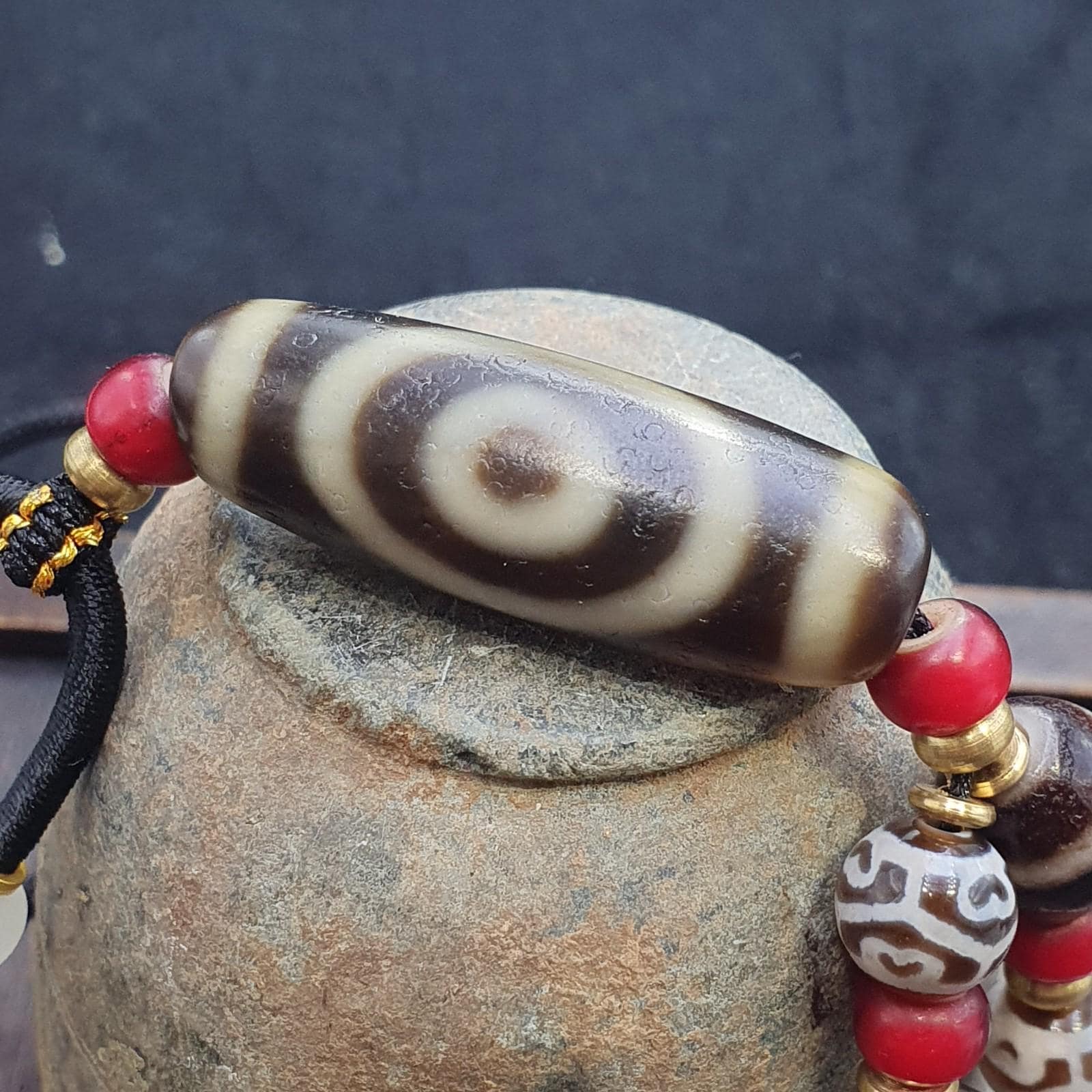 Antique Himalayan Tibetan Dzi Agate Beads Mala - Etsy