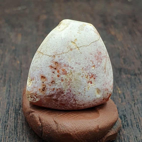 Carnelian antique red agate stone bead amulet pendant