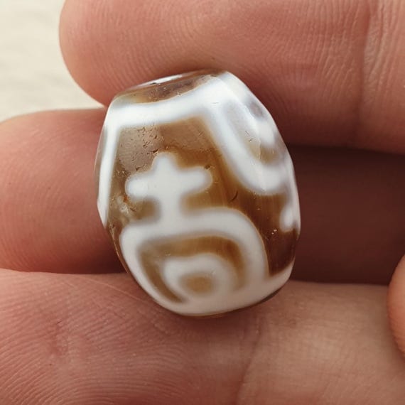 Treasure vase unique pattern himalayan tibetan ag… - image 5