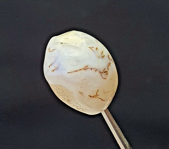Ancient old sulaimany haqeeq antique agate stone bead amulet 17mm from pakistan