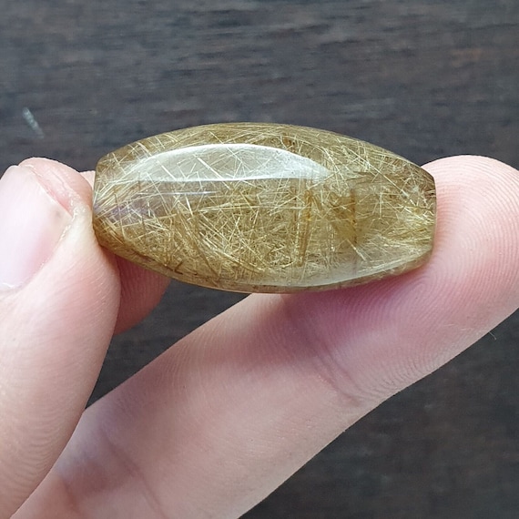 Amazing golden rutilated quartz beads without hole