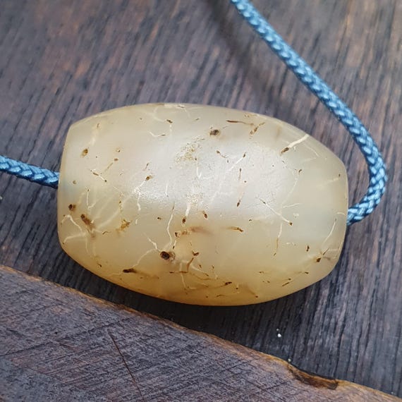Antique Yemeni Dentritic Agate Bead Rare Middle Eastern Antique agate