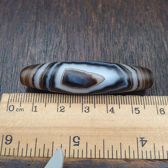 Himalayan tibetan agate suleimani bead natural eye pattern agate Amulet 54mm