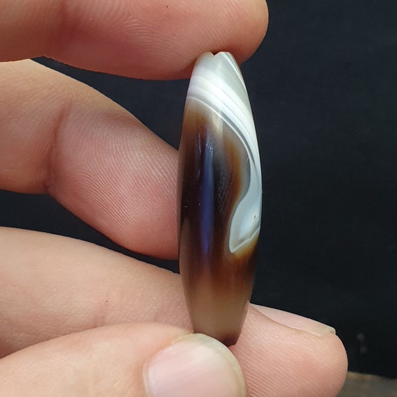 Antique ancient old himalayan indo tibetan sulaimani agate beadGift