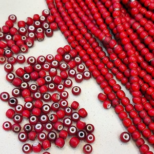 8 mm venezianische weiße Herz Handelsperlen Halskette 24 "langer Strang