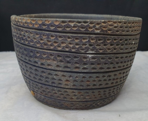 Ancient bactrian greek bc. chlorite stone cup goblet bactria carved 8.5"x12"