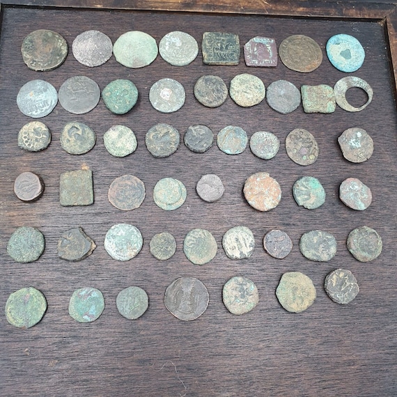 Ancient greek roman byzantine kushan coin lot - good quality 50 coins