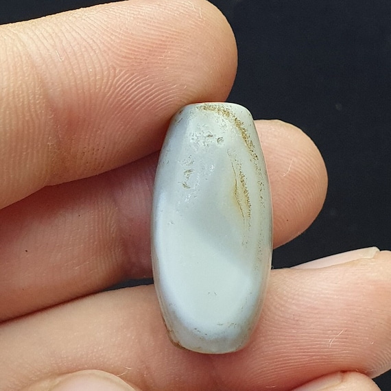 Ancient sulaimany old bactrian antique agate stone bead 26mm from afghanistan