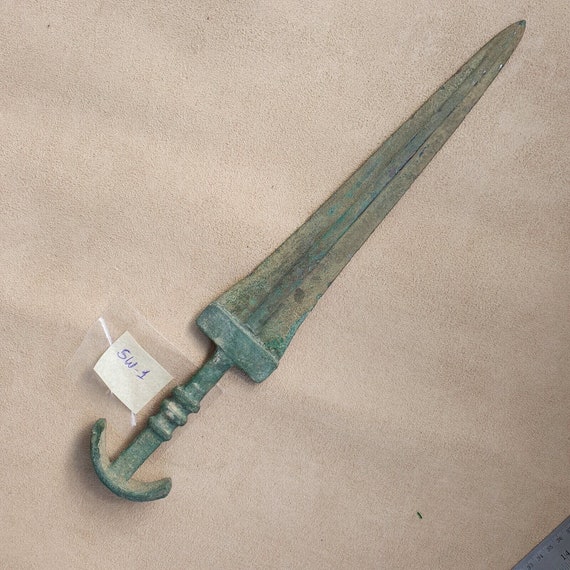 A large ancient greek iron age dagger sword  1200 bc. 47 cm #sw1