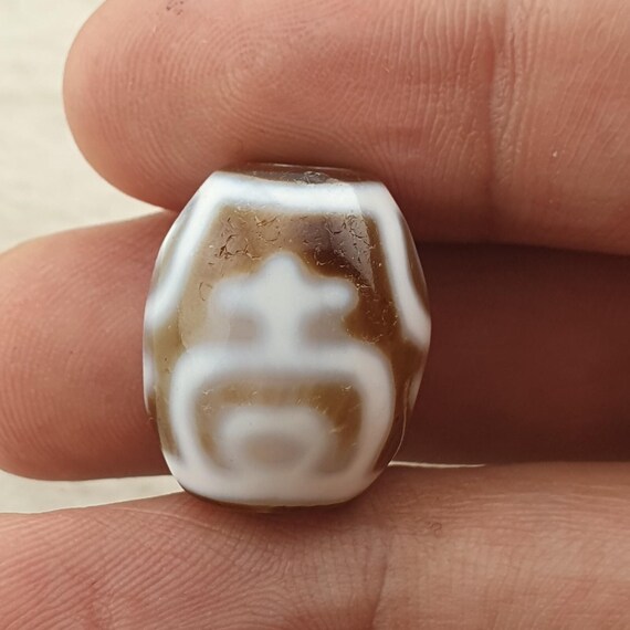 Treasure vase unique pattern himalayan tibetan ag… - image 4