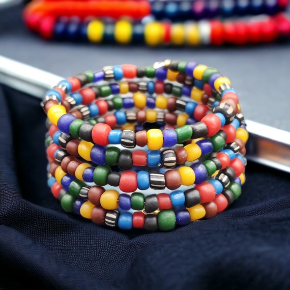 Vintage glass beads antique style multilayer bracelet #br-22Gift
