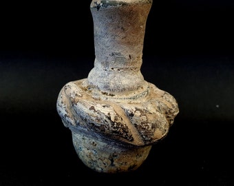 Ancient roman glass perfume bottle medicine bottle in excellent condition