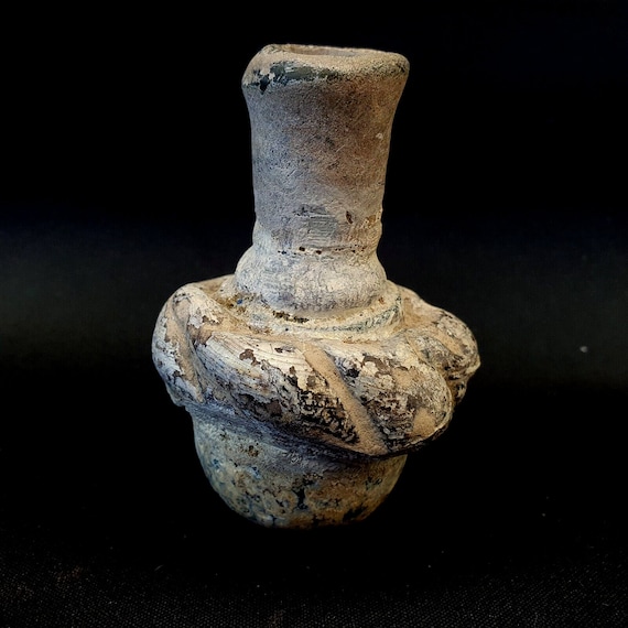 Ancient roman glass perfume bottle medicine bottle in excellent condition