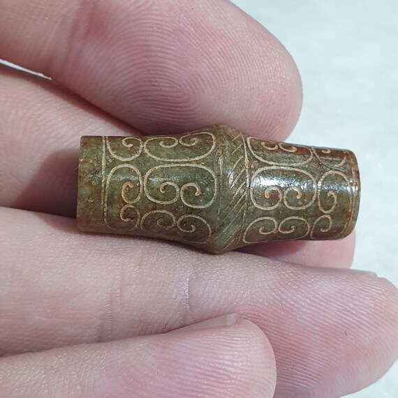 Pendentif En Jade Vert Chinois - Perles De Jade Naturel, Avec Certificat, Neuf Avec étiquettes