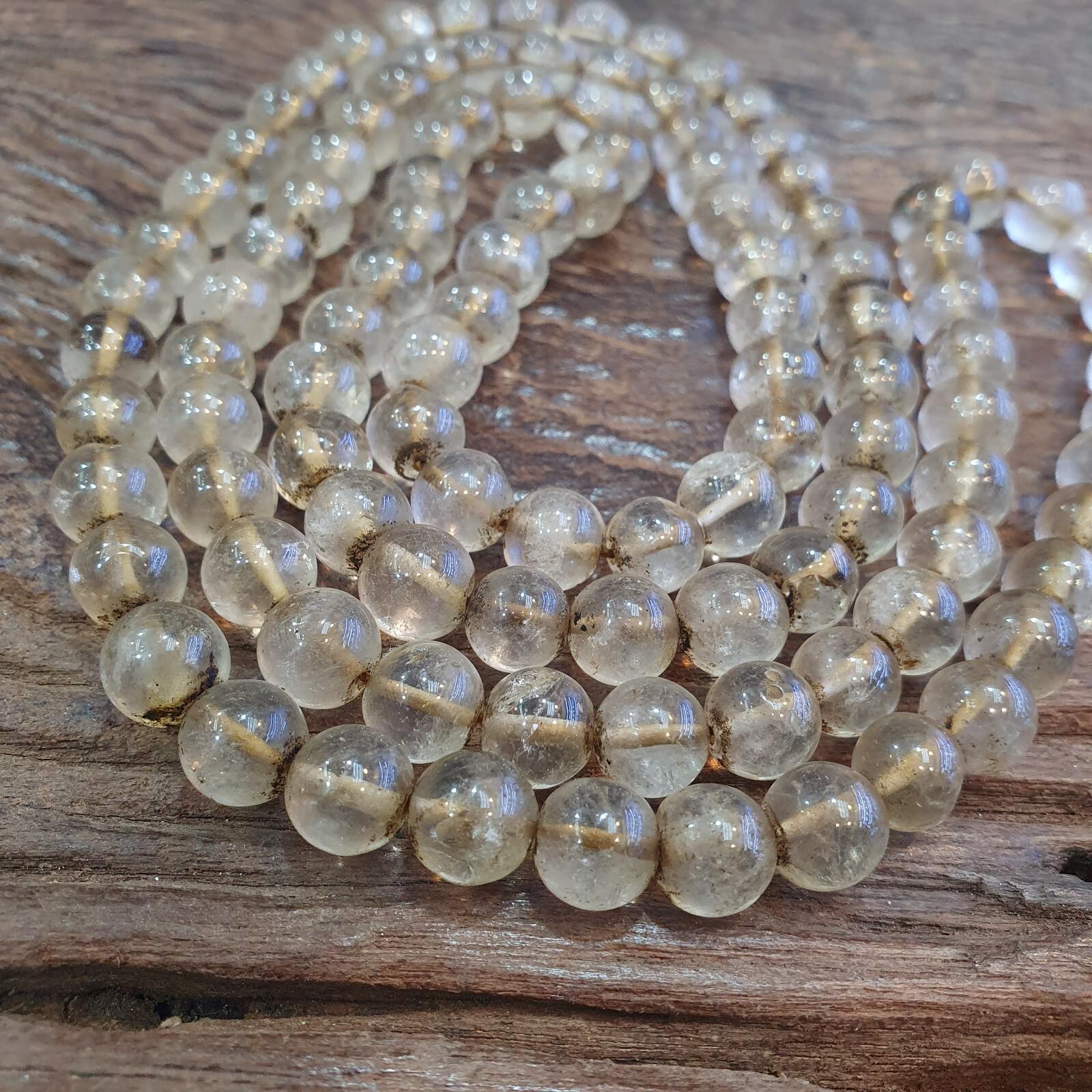 チベット産ヒマラヤ水晶108個入り数珠ネックレス - Etsy 日本