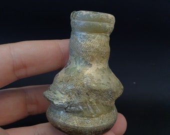 古代ローマのガラス製の虹色の薬瓶または香水瓶 - Etsy 日本