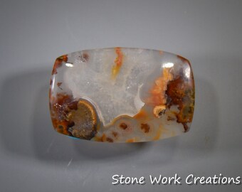 Size 24x18x3.5 MM Stone For Pendant Jewellery Making AG-11156 Agate Suppliers Good Quality Natural Moroccan Apple Valley Agate Cabochon