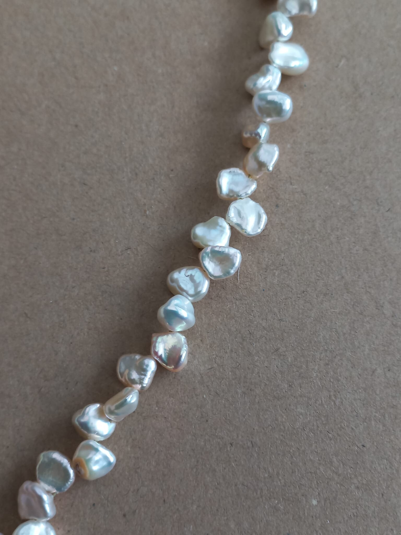 Collana di perle in pietra naturale Collana di Collana di perle in pietra naturale Collana di