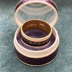 Georgian Mourning 22ct enamel band 1798