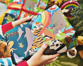 Animal Wrapping Paper, Recyclable Wrapping Paper
