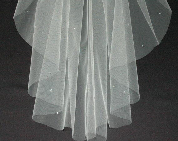 1 Single Tier Crystal Wedding Veil LB Veils 158 UK