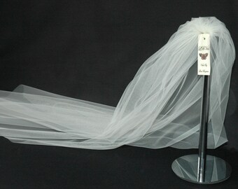 1 Single Tier Plain Wedding Veil LB Veils LBV162 UK