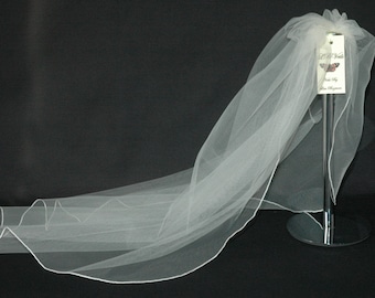 1 Single Tier Plain LB Veils 143 UK