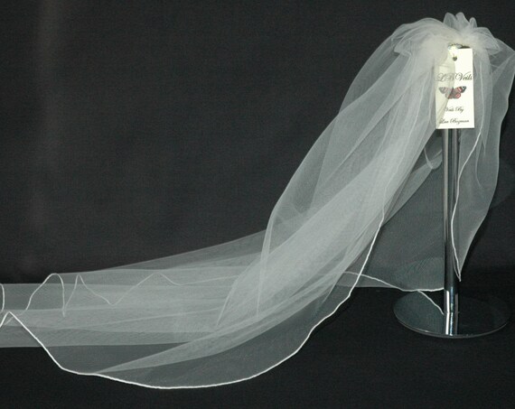 1 Single Tier Plain LB Veils 143 UK