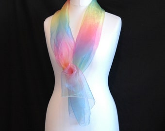 Rainbow, Scarf, Shawl, Wrap, Sash, Tie, Belt, Bridal, Wedding, Accessories, LB Veils LBV182 UK