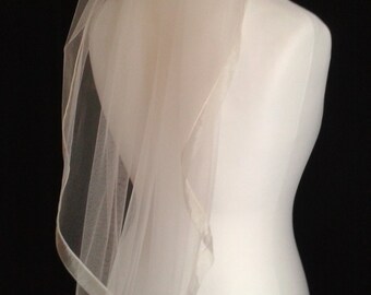 Wedding Veil 1 Single Tier Plain LB Veils LBV183 UK