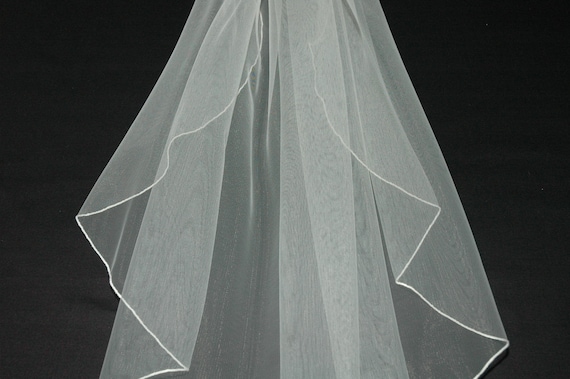 1 Single Tier Plain Wedding Veil LB Veils LBV143 UK