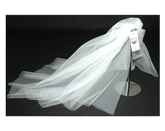 2 Tier Plain Wedding Veil LB Veils LBV156 UK