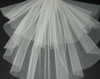 2 Tier Crystal LB Veils 151 UK