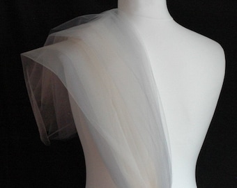 Silver Grey and Champagne Crystal Wedding Veil LB Veils 177 UK