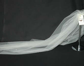 1 Single Tier Crystal LB Veils LBV158 UK