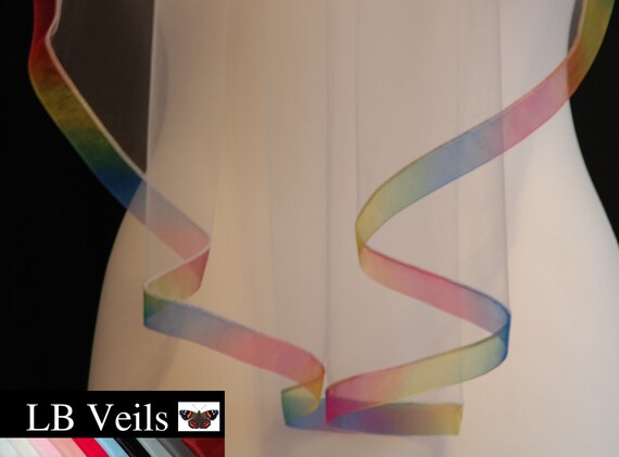 NUOVO 1 T Avorio//Bianco Nuziale Gomito Velo Satin Bordo Con Cristalli Pettine