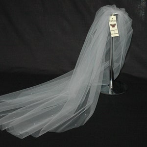Blush Pink Crystal Veil Wedding Any Length Sparkle Single Tier LBV158 LB Veils 