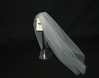1 Single Tier Plain Wedding Veil LBV172 LB Veils UK