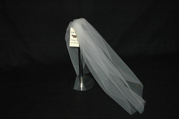 1 Single Tier Plain Wedding Veil LBV172 LB Veils UK