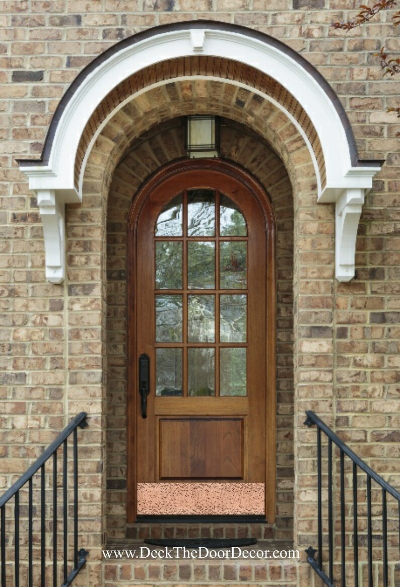 Custom Door Kick Plates Engraved Monogram Hammered Copper Etsy