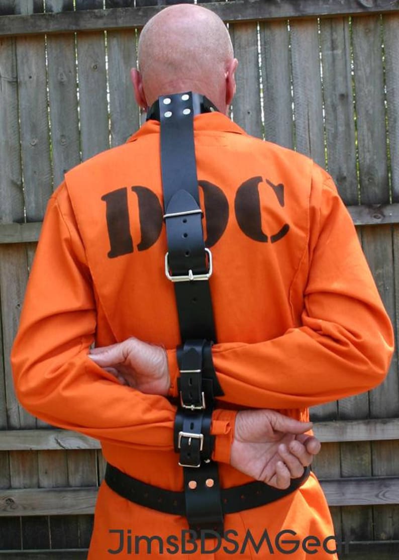 Collar / Wrist behind back restraint with or without a belt Etsy