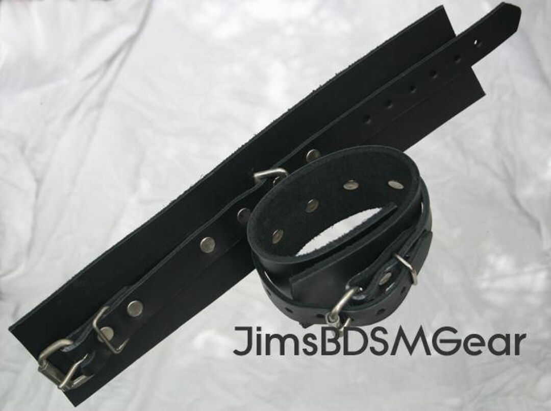 Leather Handcuffs and Leather Leg Cuffs Etsy