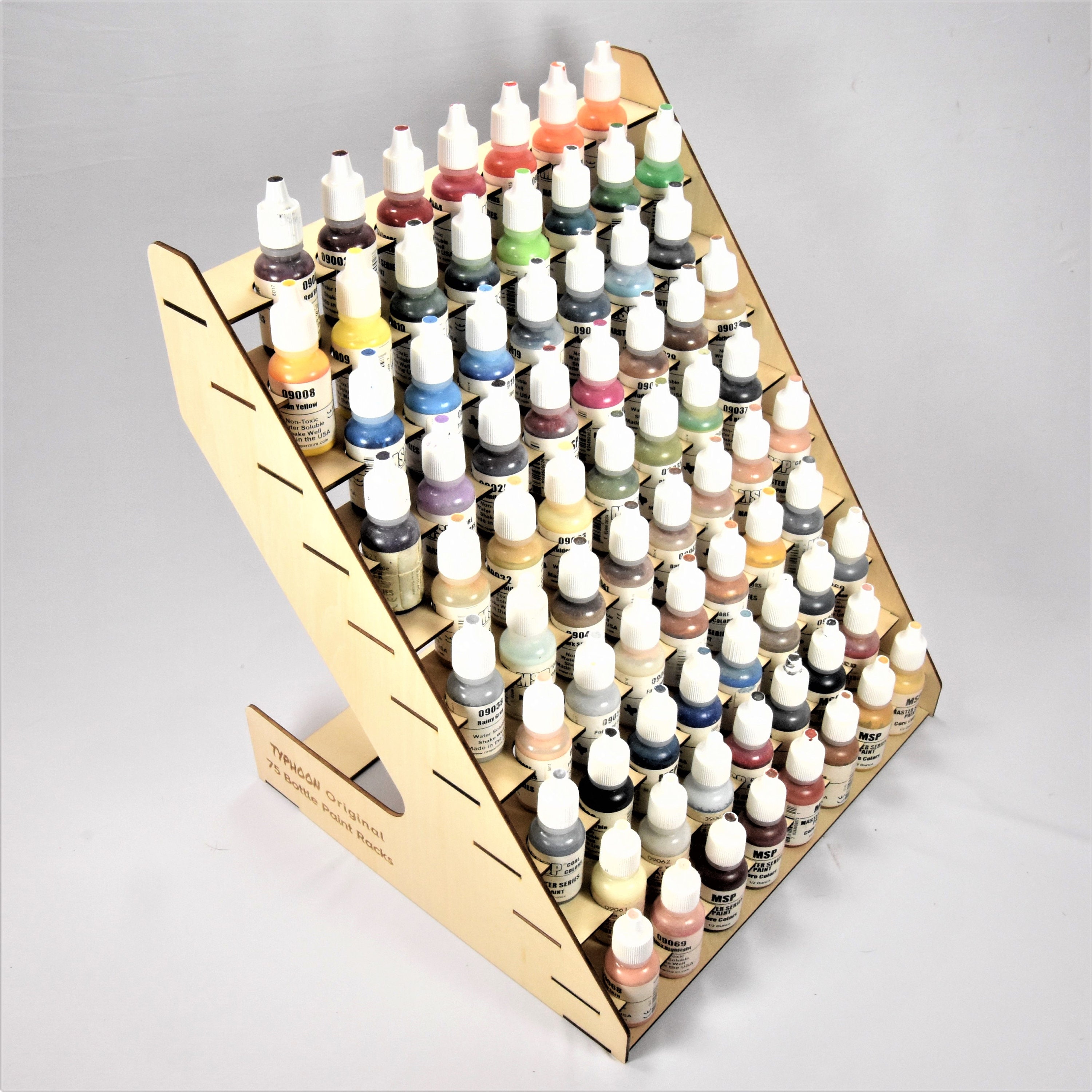 75 bottle paint rack Only 11.5 inches wide USA Typhoon hobby Etsy