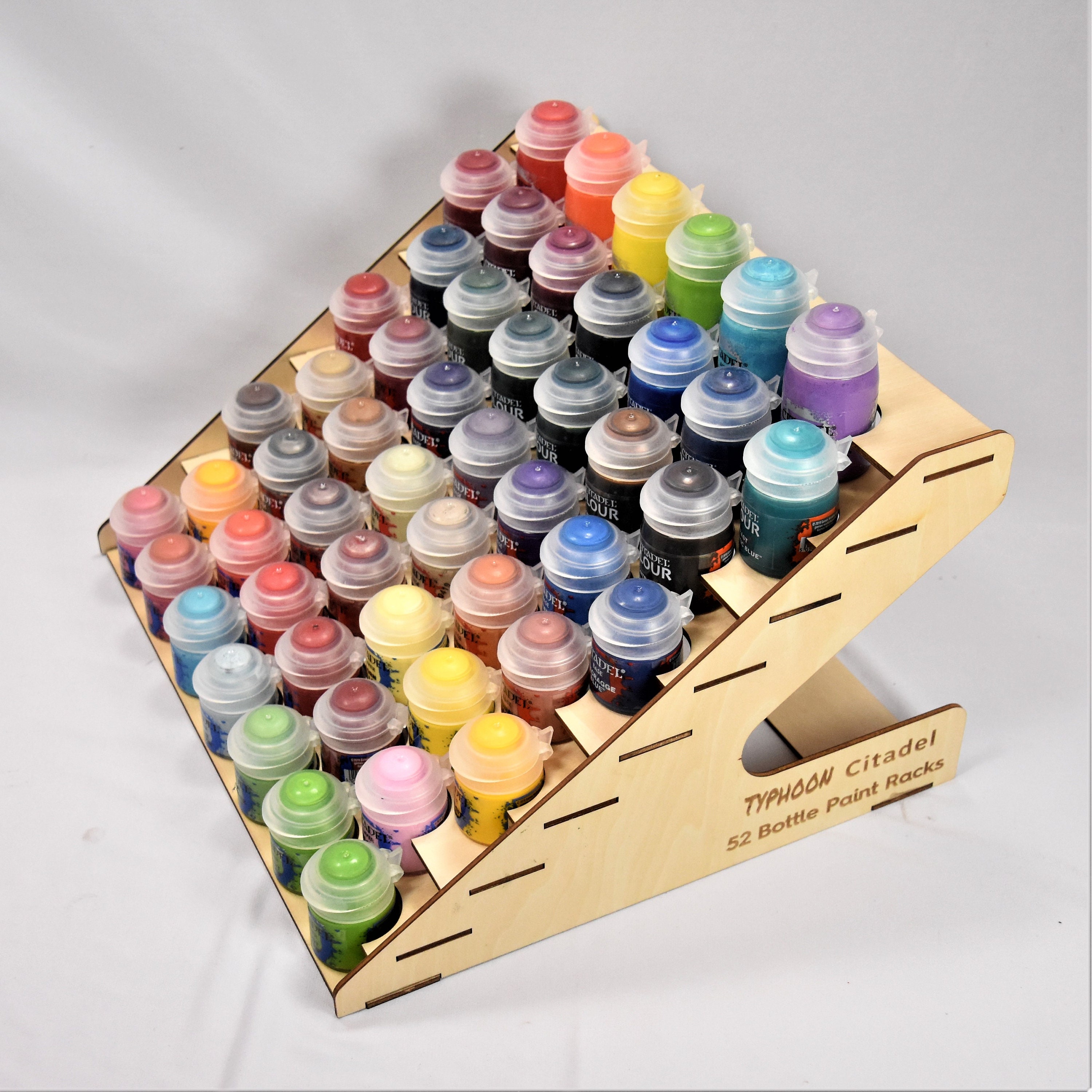 52 Bottle Citadel Paint Rack Typhoon hobby storage wooden Etsy