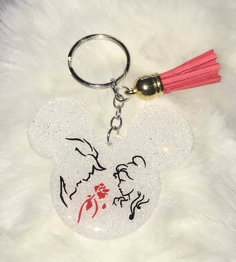 Acrylic Disney Character Keychains Etsy