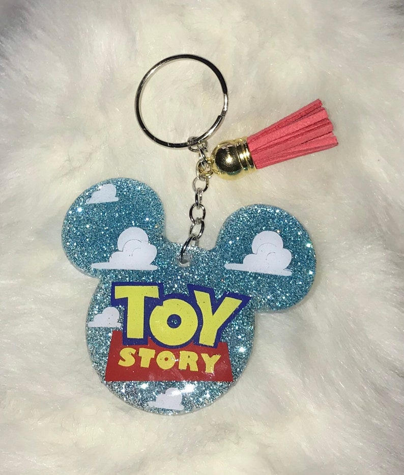 Acrylic Disney Character Keychains Etsy